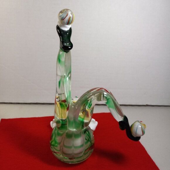 Murano Clown Art Glass Vintage Large Acrobatic Juggling Figurine Sommerso Techn - Picture 13 of 13